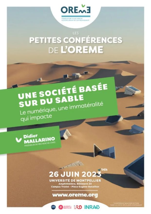 Conférence: “Une société basée sur du sable ; le numérique, une immatérialité qui impacte”
