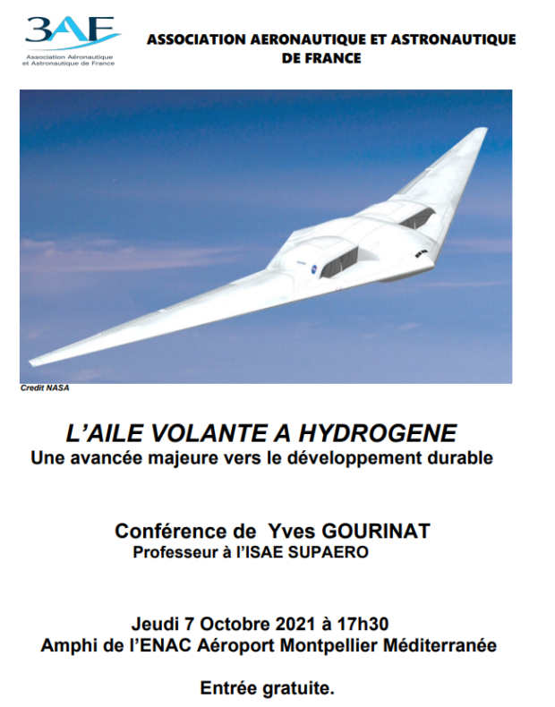 Conférence 3AFLR-   « L’Aile Volante à Hydrogène »