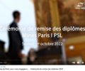 Cérémonie de remise des diplômes 2022 de l’école des Mines Paris | PSL.