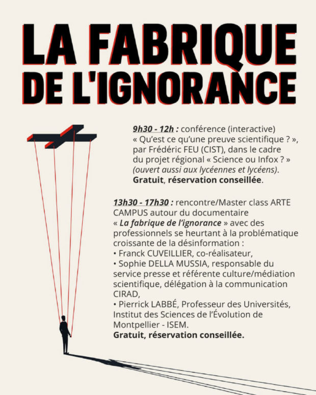 Conférence Comment se fabrique l’ignorance et comment lutter contre la désinformation